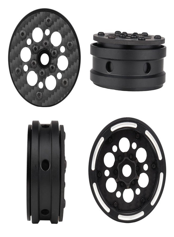 هوبي بارك عجلات HobbyPark المصنوعة من ألياف الكربون مقاس 1.9 بوصة مع نظام تثبيت الإطارات (Beadlock) لسيارات الزحف TRX4 SCX10 بمقياس 1/10 (النمط أ) - Image 4